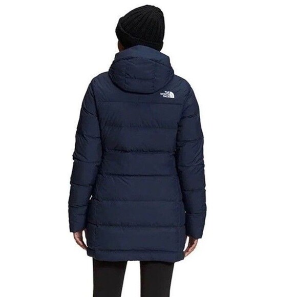 The North Face Women's Gotham Parka Summit Navy puffy Winter Jacket NWT $270 XS - Picture 2 of 9